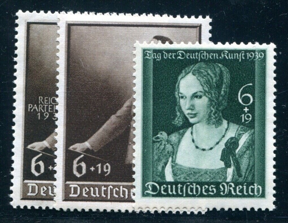 DR 1939 694,700-701 ** MINT IN PERFECT CONDITION ART PARTY CONGRESS etc €75 (…