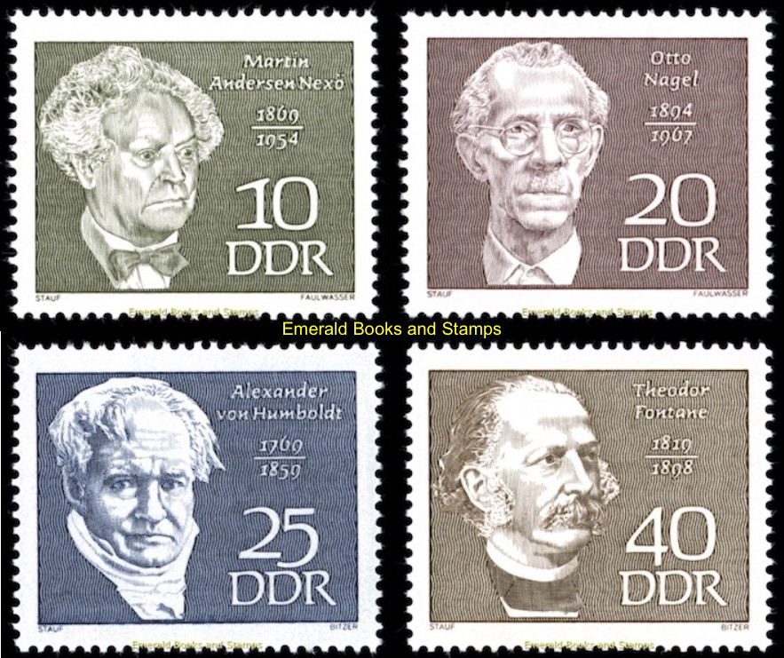 EBS East Germany DDR 1969 – Famous people (III) – Michel 1440-1443 – MNH**