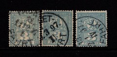 Germany Late 1890s 3p Berlin Private Post Used / 3 Cancel & Shades – S58662
