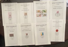 Lot of 74 Vintage German First Day Cover Issue Stamps, 1977/78/79 VGC