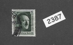 #2387 Nice used stamp B106 / Adolf Hitler / 1937 Nuremberg / Third Reich