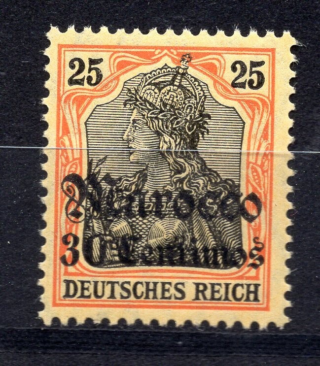Offices in Morocco 1906, Mi. # 38, MNH with wmk, „CC“,