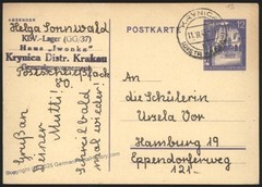 Austria 1943 Germany KLV Lager Childrens Camp Haus Iwonka KRAKAU Poland C 115264