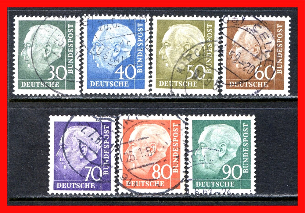 Germany Postage Stamps Scott 755-761, Used Complete Set!! G1263h