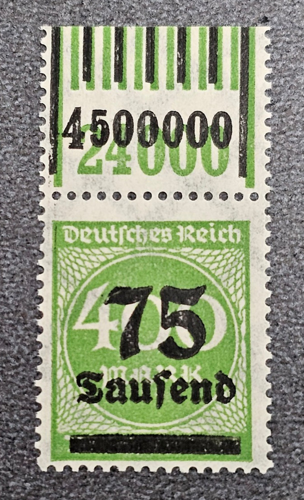 Stamp Germany Reich FREIMARKE 75 000 Mark 1923 Mi. Nr. 287 [🇩🇪37421]