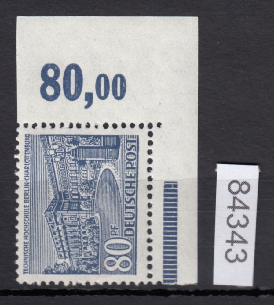 Berlin 1949, Mich.-Nr.: 55 Eckrand, Postfrisch, Echt, Echtheitsgarantie