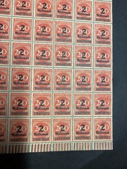 Weimar Republic German Empire 1923 Overprint Surcharge Stamp 2 mill on 200 mark