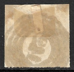 Germany Thurn and Taxis Scott #57 Used 3kr Rose Rouletted Numeral Cancel 1865