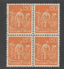 MNH Block PF150 Scott #175 Weimar German Republic 1921 – 1922 Farmer issue
