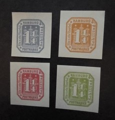 HAMBURG Germany Reprint Mint Stamp Lot MNH Unused T19626