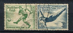 German Reich WW II : Better Olympia Se-Tenant (6/4) from 1936 – used