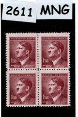MNG stamp block Sc #71 Adolf Hitler 1942 WWII during German Occupation #2611