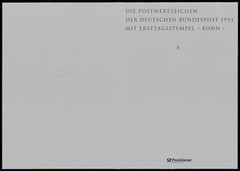GERMANY FOLDER 1993/A ATM AUTOMATENMARKEN MACHIN STAMPS SCHLOSS SANSSOUCI