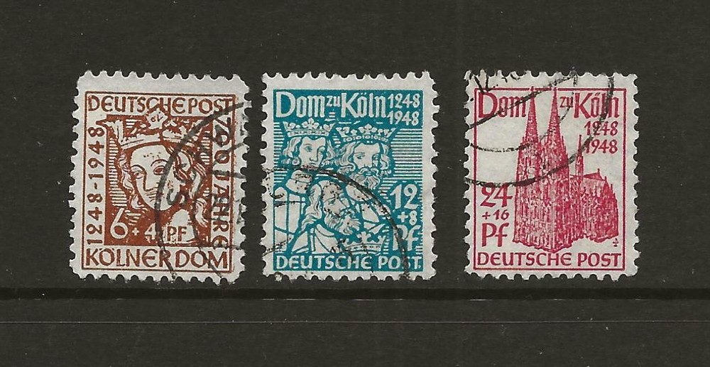 1948 Germany 6pf-24pf SG A104-A106 Fine Used