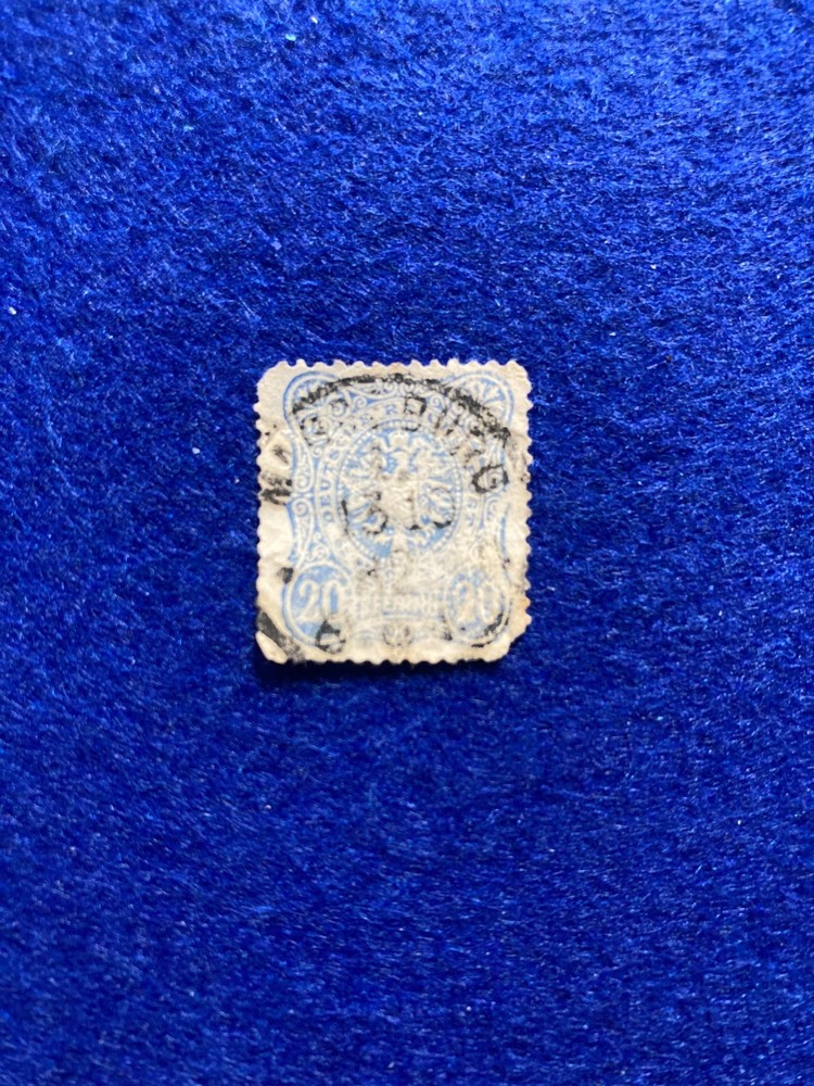 Stamp Germany Reich 20 Pfennig 1888 Crown & Eagle- Used LH