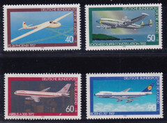 Bundesrepublik MNH ** 1040-43 SC B570-3 Airplanes