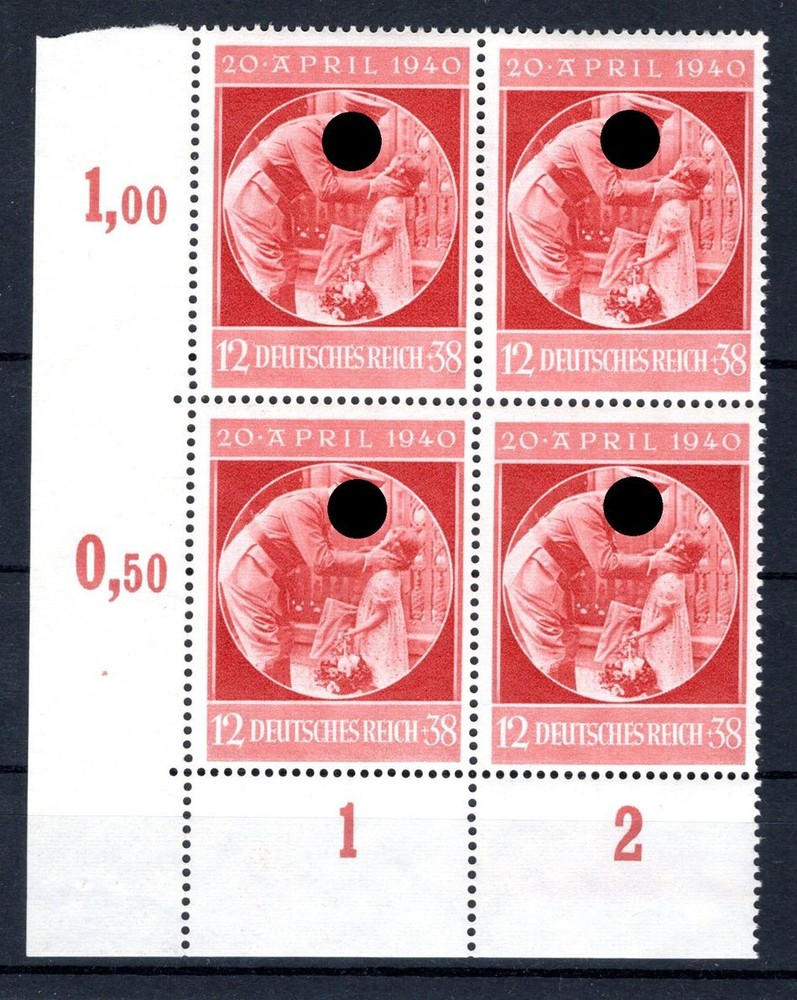 DR-3.Reich 744ER Corner Margin MNH Postfrisch 64EUR (GA1417