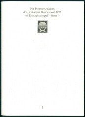 GERMANY FOLDER 1992/05 WAPPEN BLAZON BADEN-WÜRTTEMBERG
