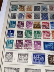 GERMANY ~several (76) German Stamps c.1920’s Full Page 2 Sides