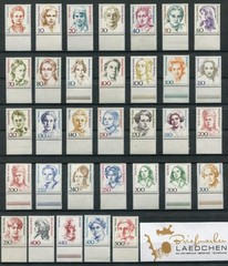 Bund Women Complete Set of 33 Values Unmounted Mint NH With 2x 1433 +1582