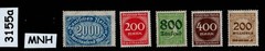 MNH stamps Pre 1930 German Republic Hyper Inflation stamps #3155a