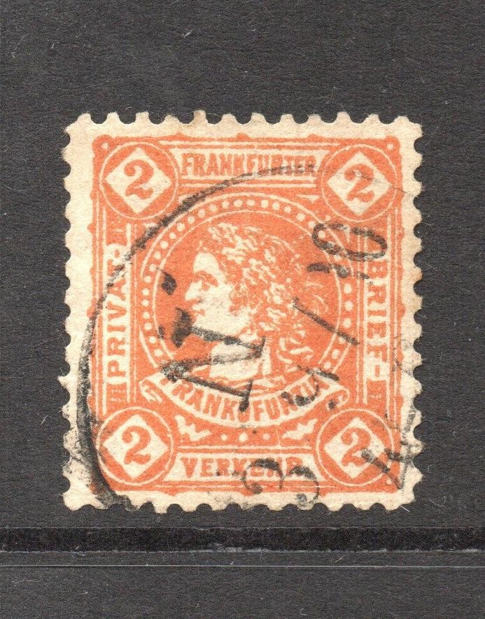 Germany Frankfurt 1890s 2p Verkehr Local Post Used – S61230