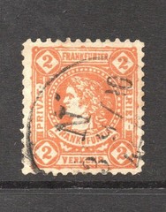 Germany Frankfurt 1890s 2p Verkehr Local Post Used – S61230