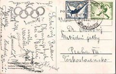 1936 Germany Berlin Olympics Real Picture Postcard Cover athletics track