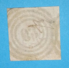 + 1860 Thurn and Taxis German States #8 A1 1/4gr 63 Tempelburg,Poland Imperf.
