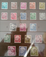 WEST GERMANY 1954 USED complete set President HEUSS perfect condition