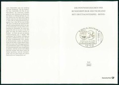 GERMANY FOLDER 2002/S1 AUTOMATENMARKEN ATM MACHIN STAMPS