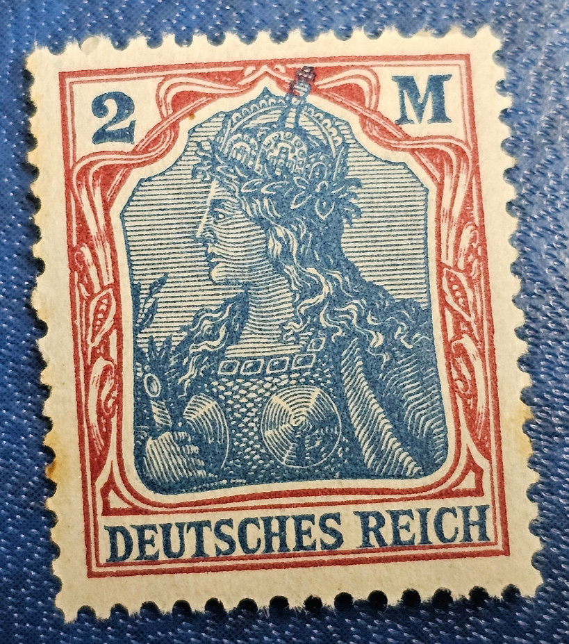 Stamp Germany Deutsches Reich Germania 2 Mark 1920 Mi. Nr. 152 [🇩🇪36119]