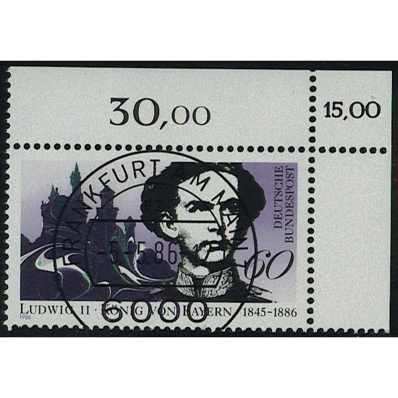 Federal Republic of Germany 1986, Mich.-No.: 1281, postmarked corner edge…