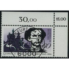 Federal Republic of Germany 1986, Mich.-No.: 1281, postmarked corner edge…