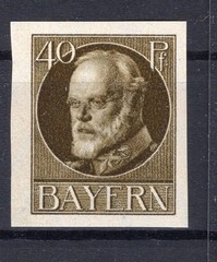 Bayern 100IU Peace Overprint Uncancelled MNH Post Fresh 150EUR