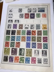 GERMANY ~several (76) German Stamps c.1920’s Full Page 2 Sides