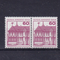 Berlin MNH ** 611 horizontal pair from Castles set