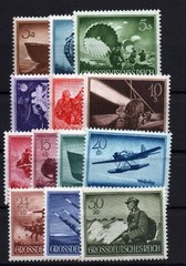 German Reich Michel numbers 873 – 885 mint never hinged