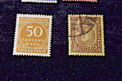 GERMANY 6 1920’S INFLATION – S O13+O20+S 170+269-270 USED+MH