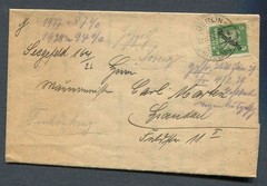 German Reich : Interesting document letter from 1926 – court Berlin Spandau used