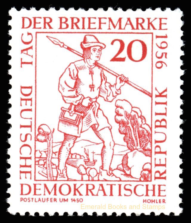EBS East Germany DDR 1956 – Stamp Day – Tag der Briefmarke – Michel 544 – MNH**