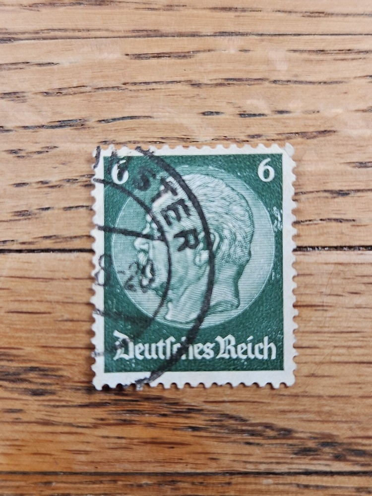 Germany Stamp Hindenburg 6pf Used Green