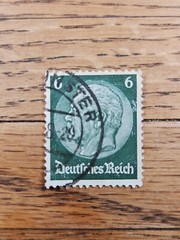 Germany Stamp Hindenburg 6pf Used Green