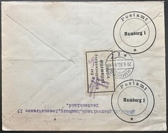 1933 Germany #395 on cover to US with official seals OS44.246(2),OSC6 *d2