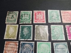 Germany Stamps – 25 stamps -1920’s and 30’s – hinged – used -nice lot