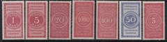 Germany 7 Custom Stamps (Left to Right 1-3 MNH 4-5 MH 6-7 MNG) – S25071