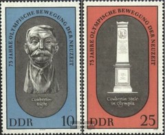 DDR 1489-1490 (complete issue) used 1969 Olympics