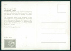 GERMANY BERLIN MK 1984 SPORTS OLYMPICS RUNNING CARTE MAXIMUM CARD MC CM `m4634