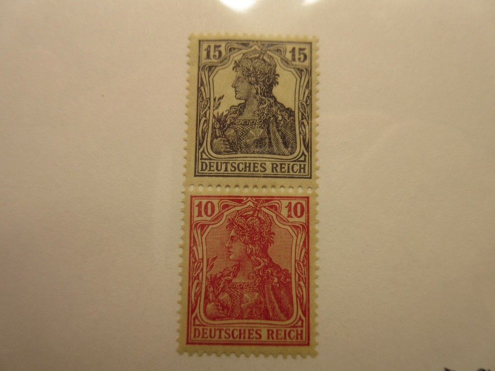 GERMANY Zusammendrucke Mi S9 MINT LIGHTLY HINGED LotGS2 Cat 24 Euros