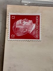 WW2 Postcard Hermann Goring Stamp (Adolf Hitler) Error Not Center rare